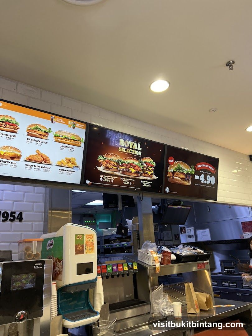 Fast Food Menu Display