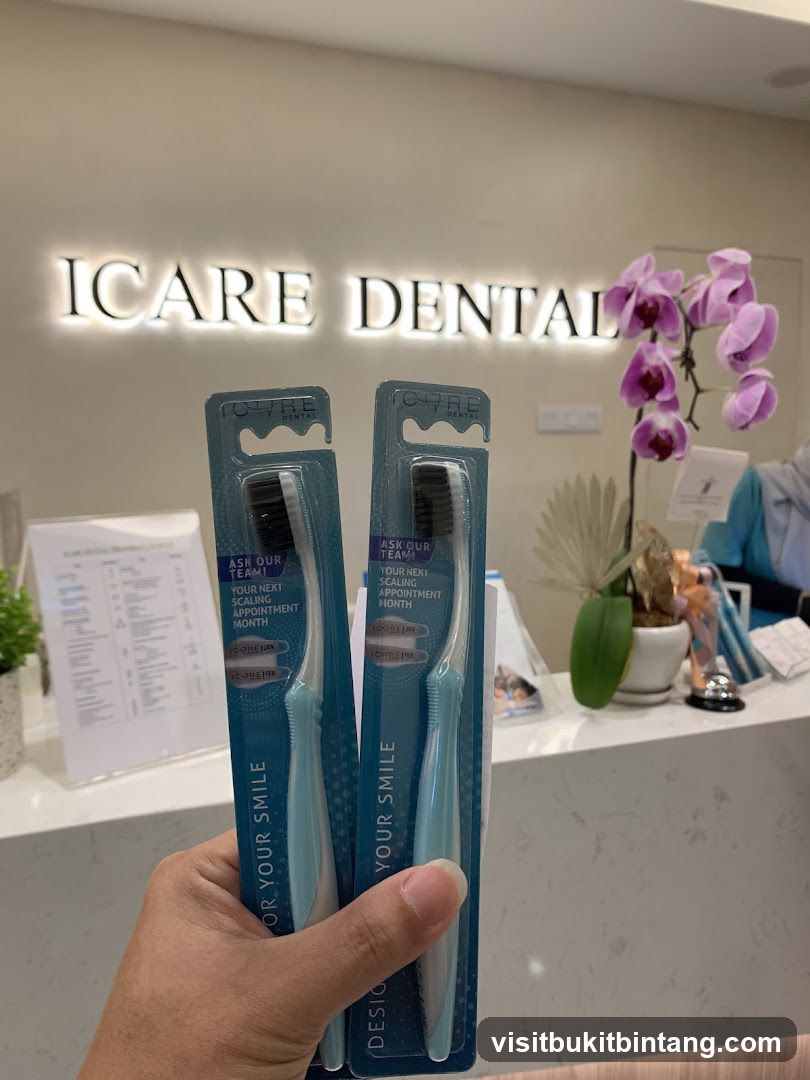 Dental Clinic Reception with Toothbrushes