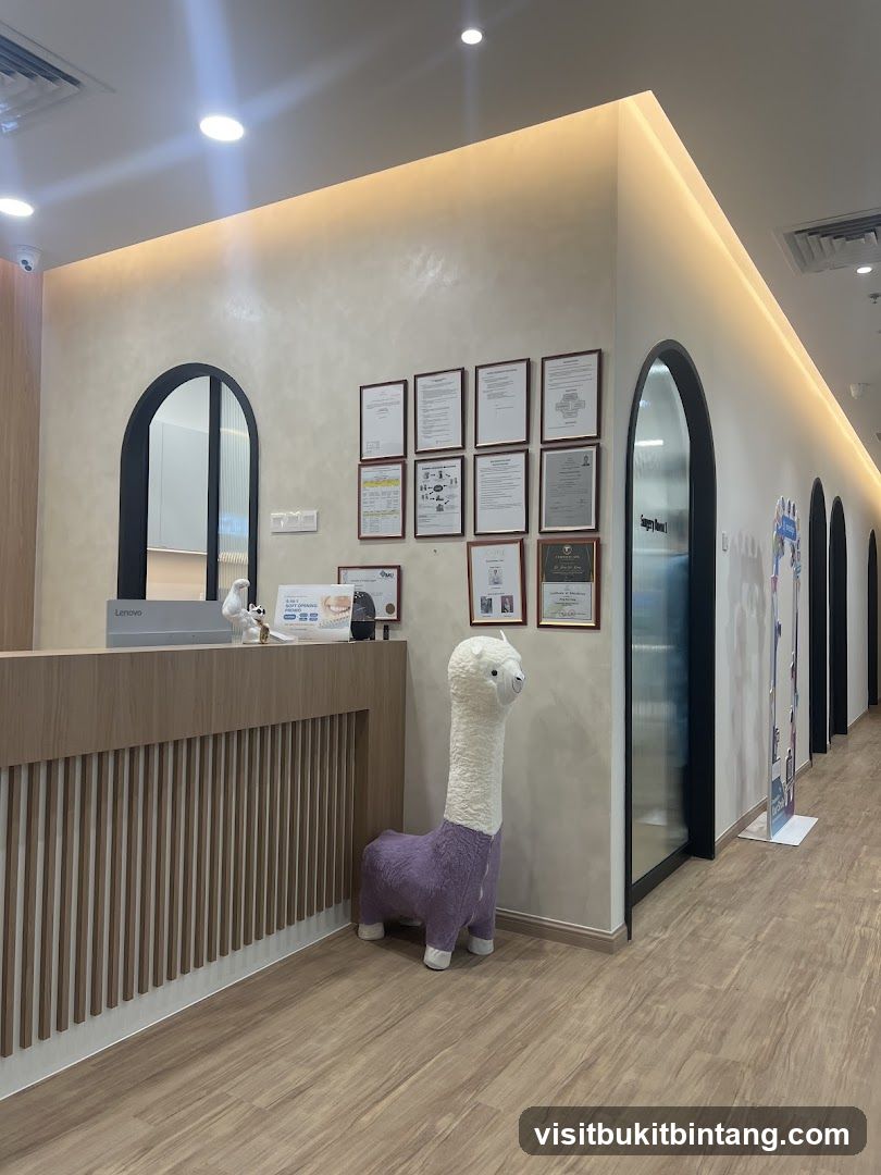 Reception Area with Alpaca Toy