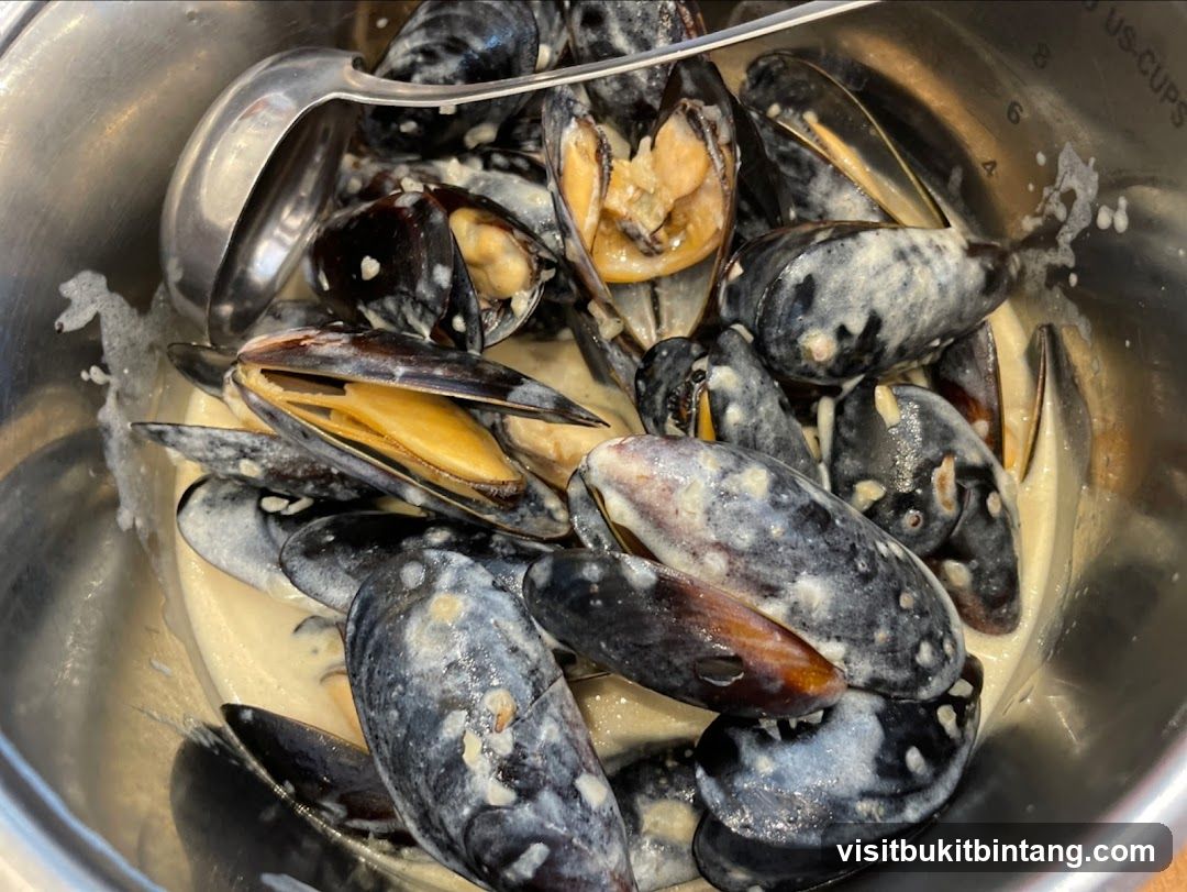 Mussels in Cream Sauce