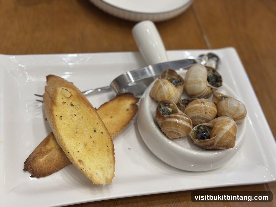 Escargots with Garlic Bread