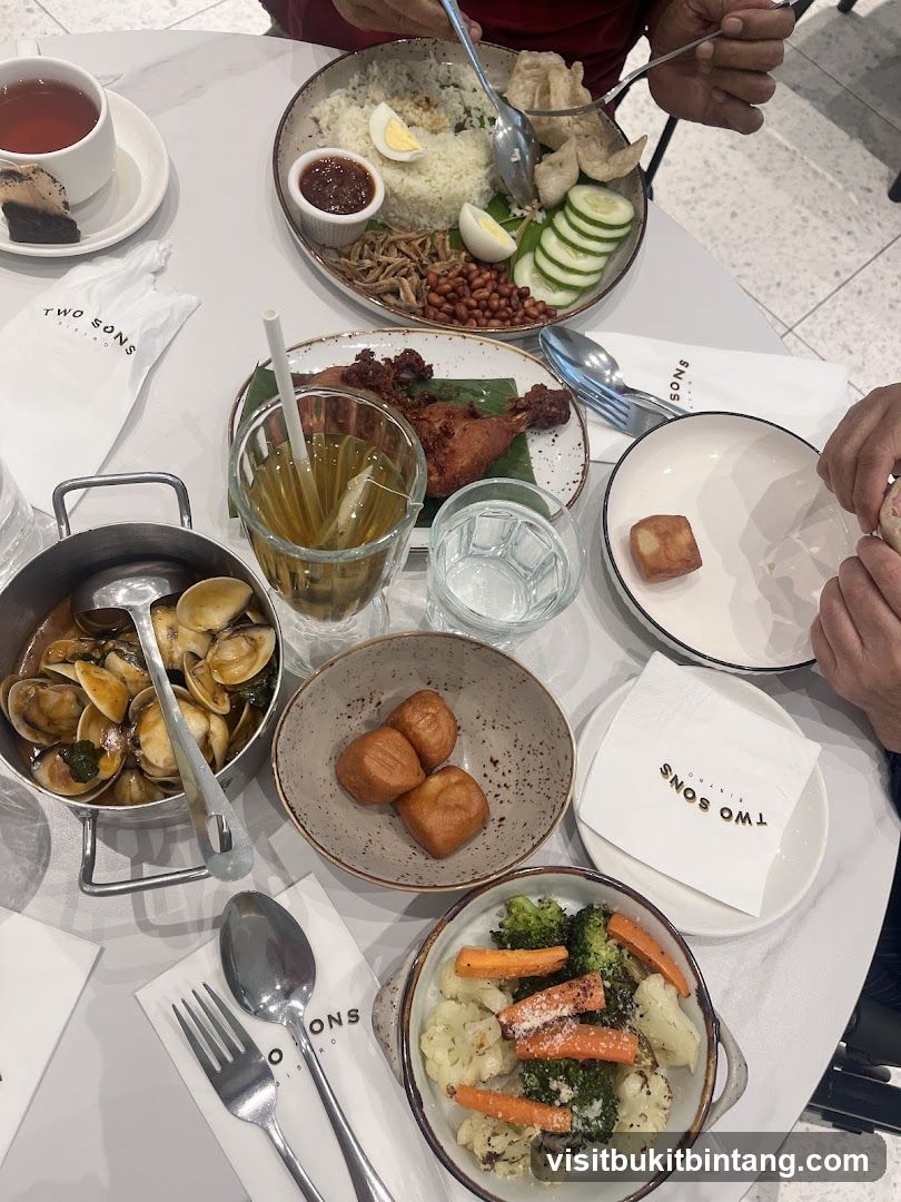 Table with various dishes