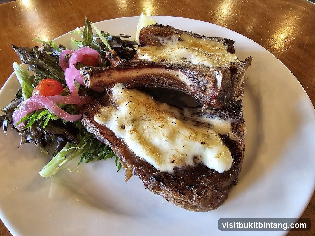 Lamb Chops with Salad