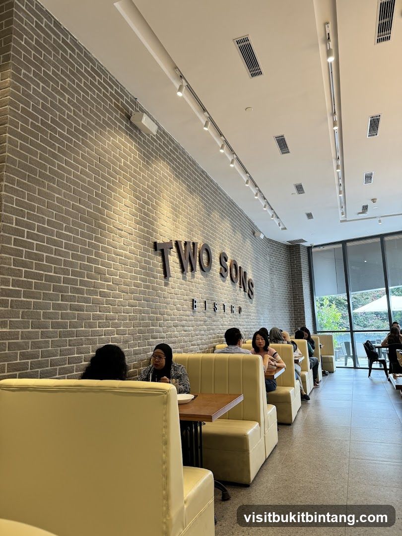 Interior of Two Sons Bistro