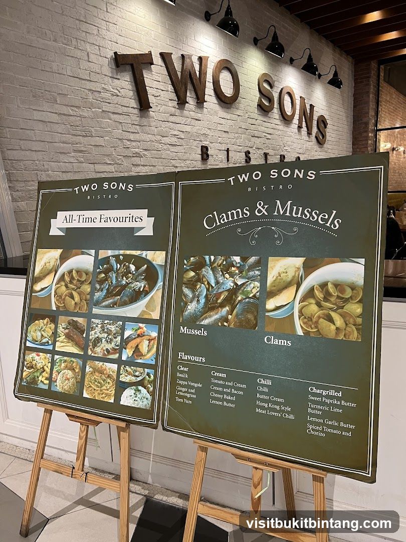 Two Sons Bistro Menu