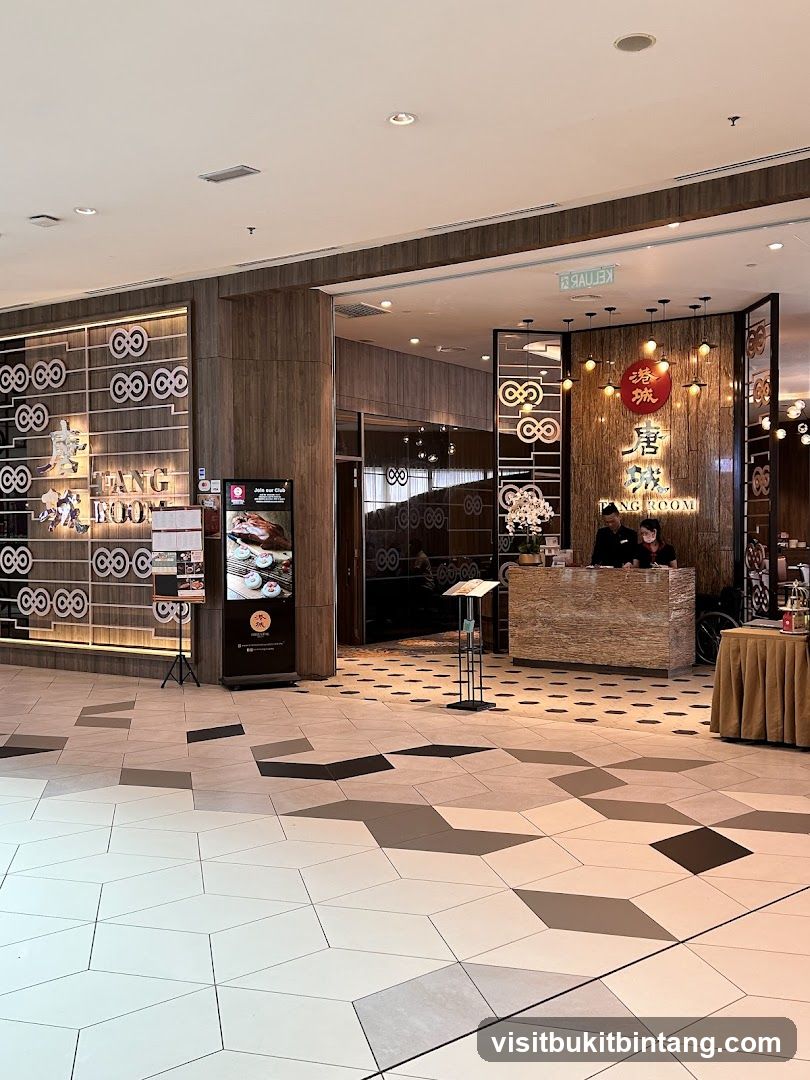 Restaurant Entrance with Decorative Wall and Counter