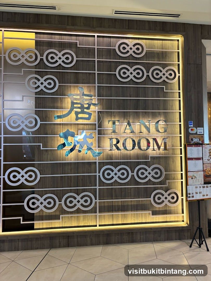 Tang Room Restaurant Signage