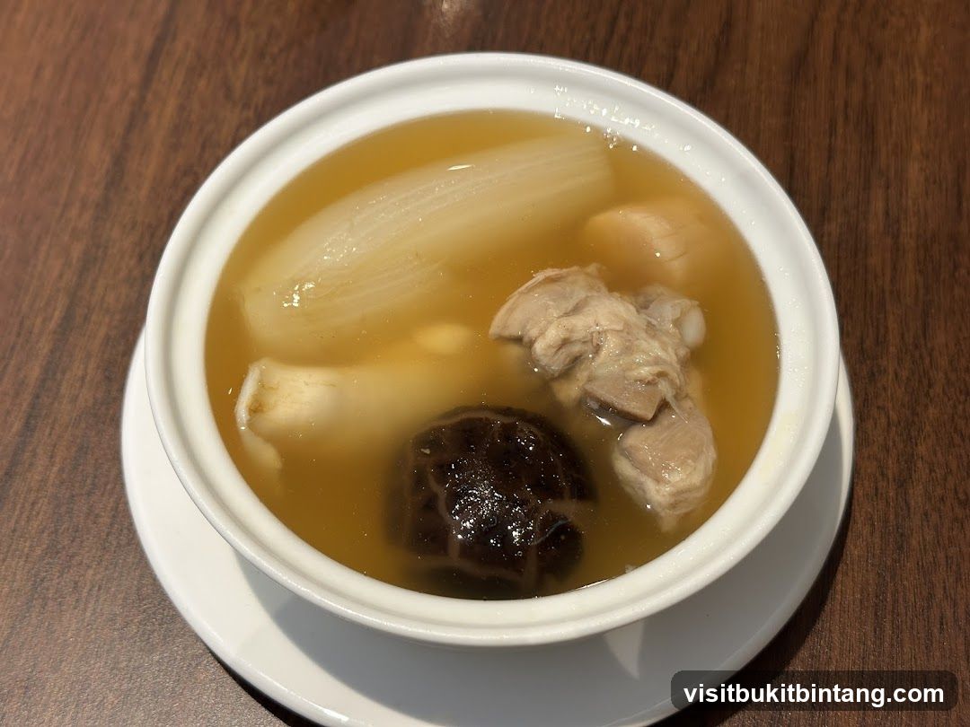 Pork Rib Soup with Winter Melon and Mushroom