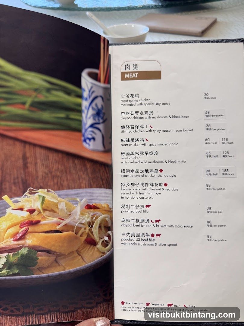 Meat Menu