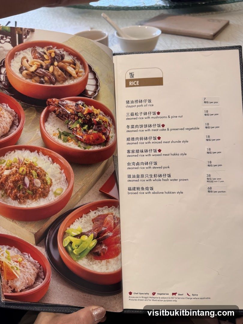Rice Menu