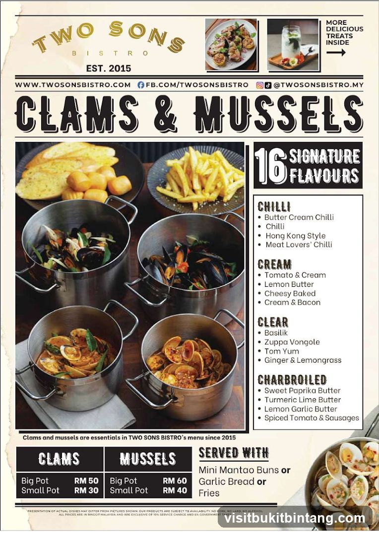 Two Sons Bistro Clams & Mussels