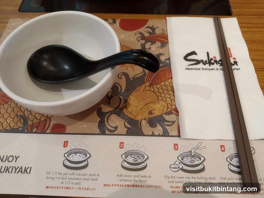 Sukiyaki Dining Setup