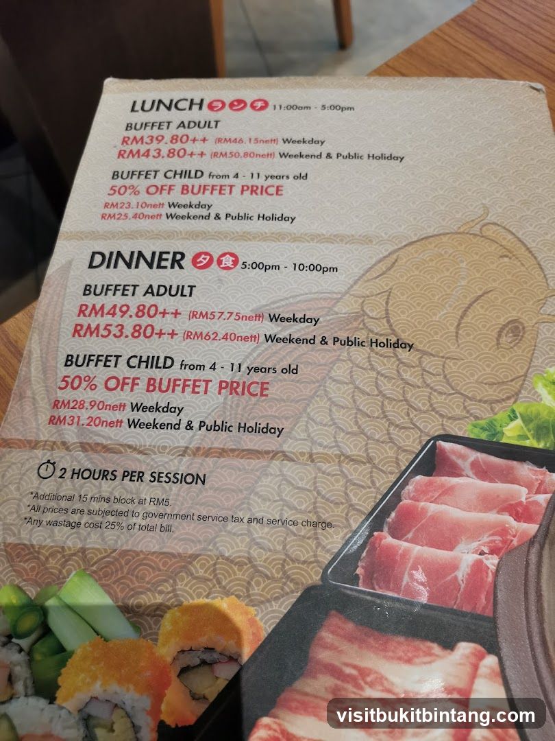Buffet Menu