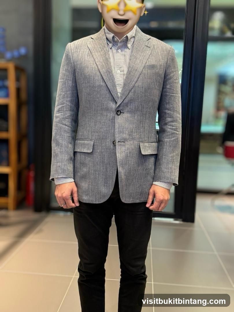 Man in a Grey Blazer