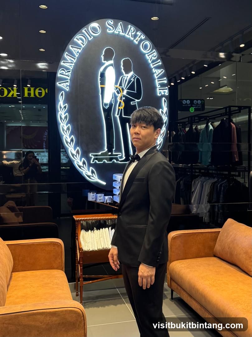 Man in Tuxedo in Tailor Shop