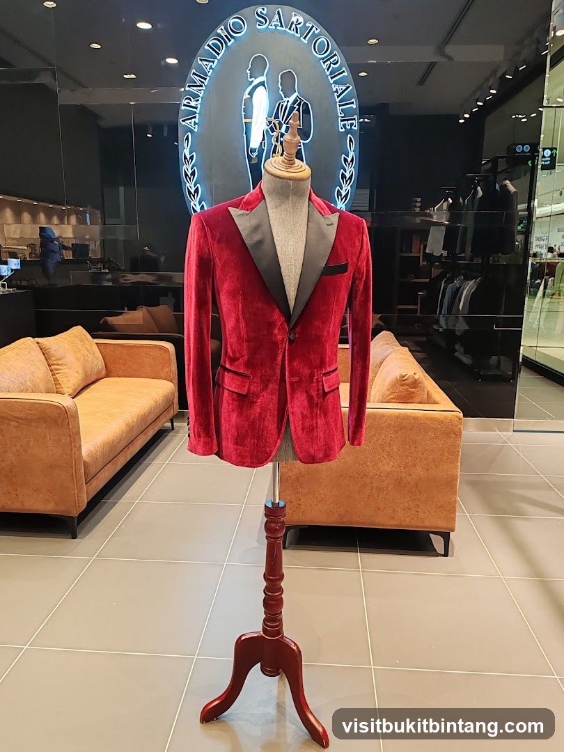 Mannequin in Red Velvet Jacket