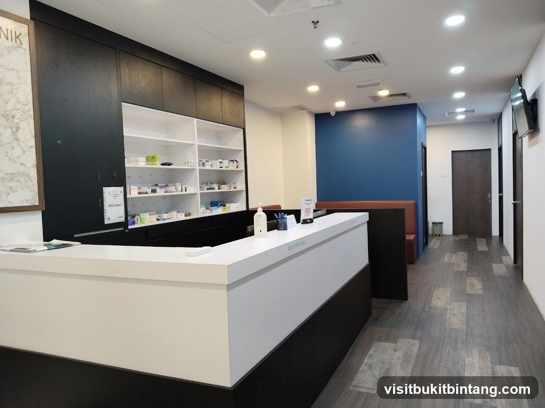 Clinic reception area