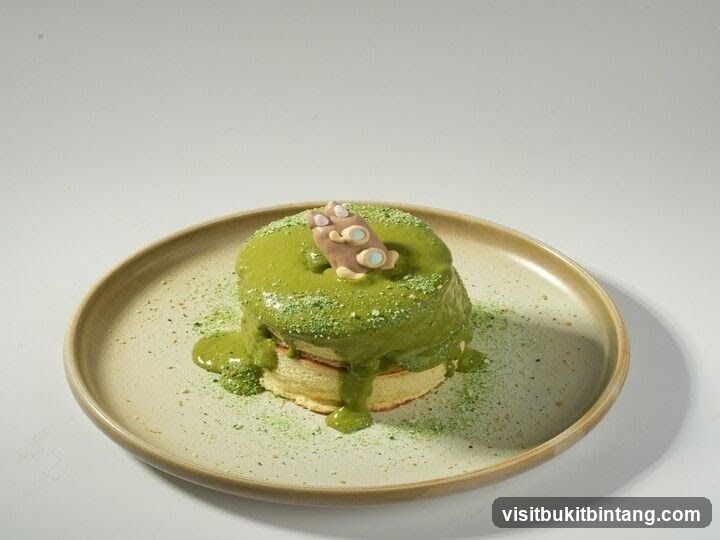 Matcha Soufflé Pancakes