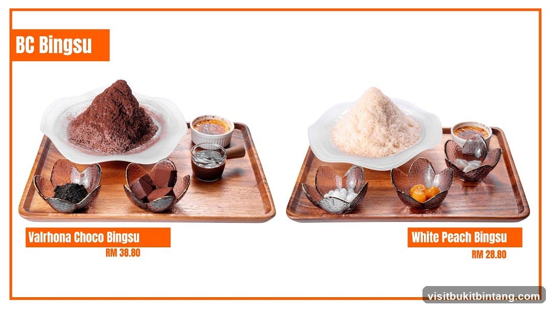BC Bingsu Menu