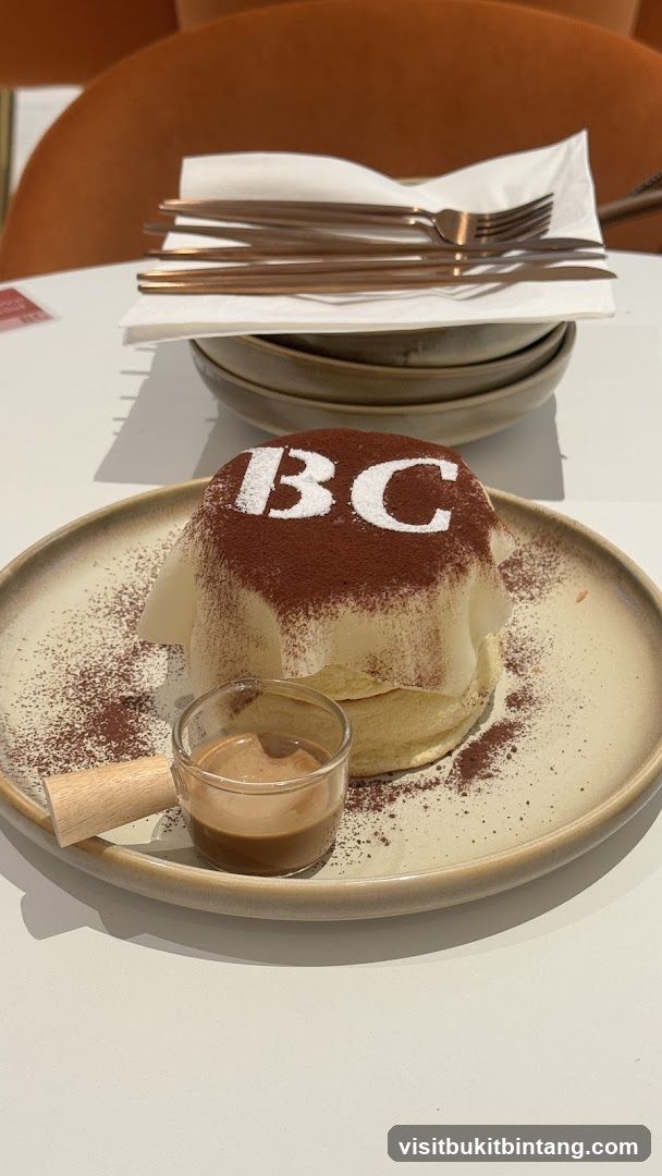 Dessert with BC logo