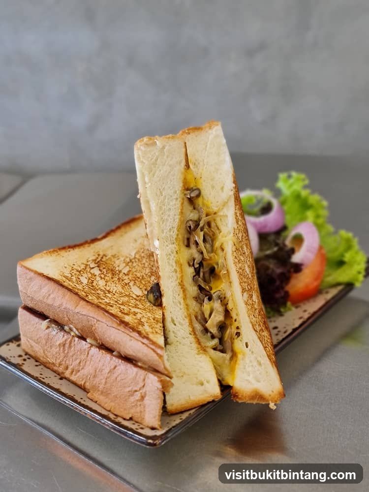 Mushroom and Cheese Sandwich