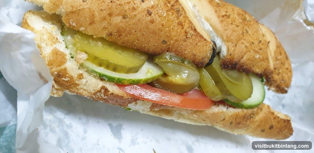 Sandwich with Pickles and Tomato