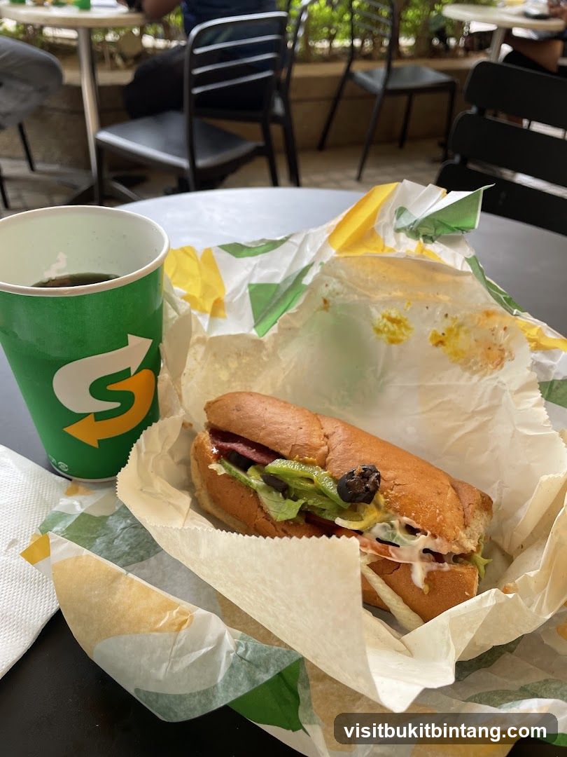 Subway Sandwich and Drink