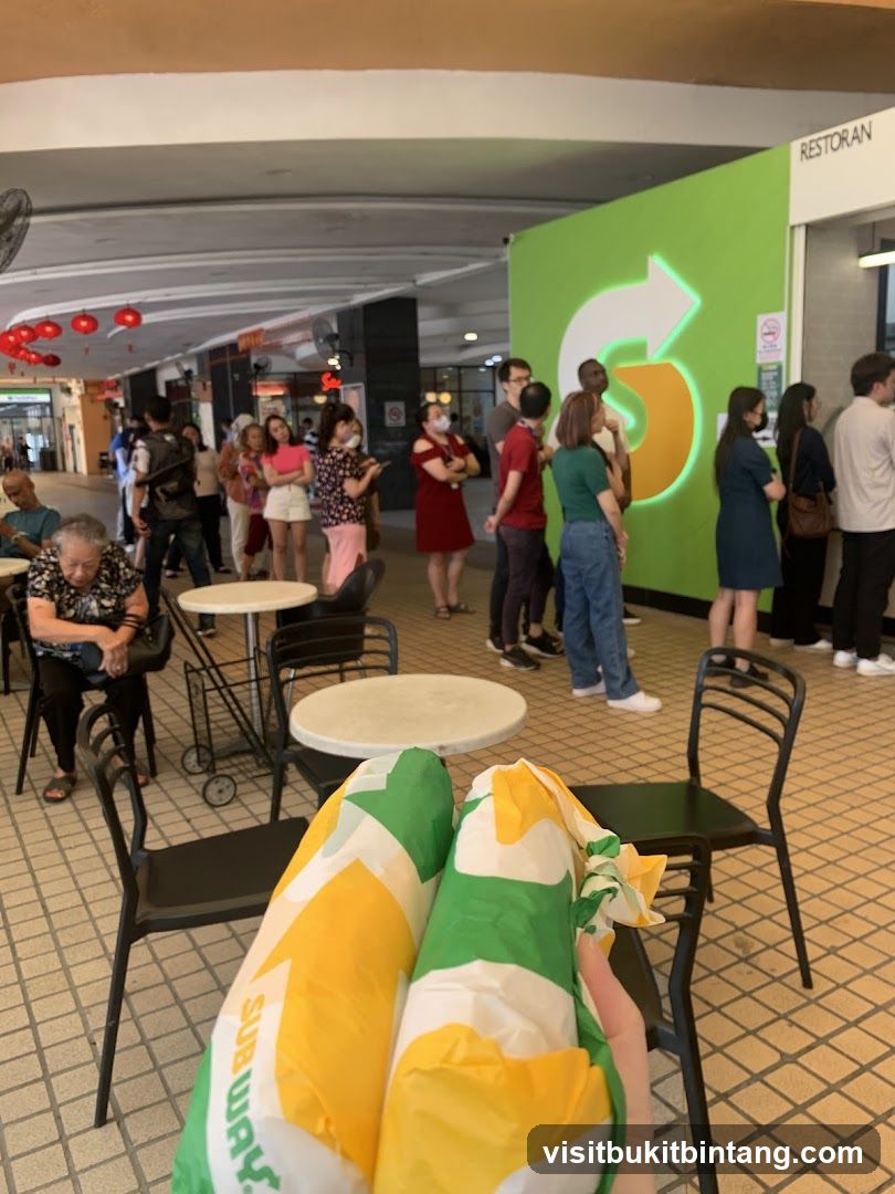 People in Line at Subway