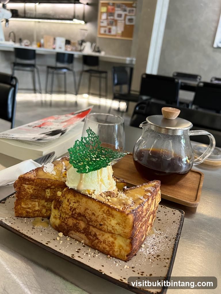 French Toast with Ice Cream and Coffee