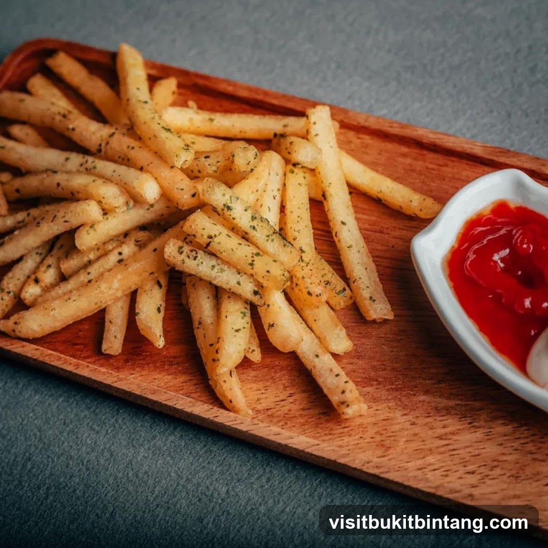 Seasoned French Fries with Ketchup