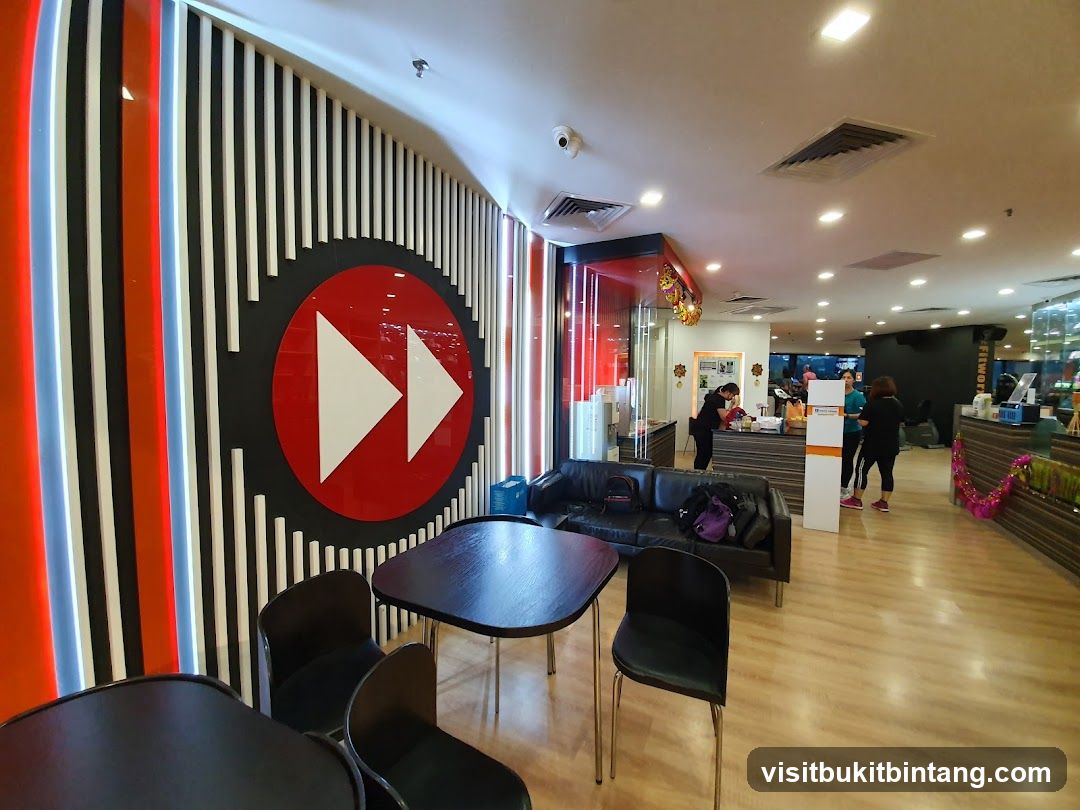 Gym Interior with Reception Area