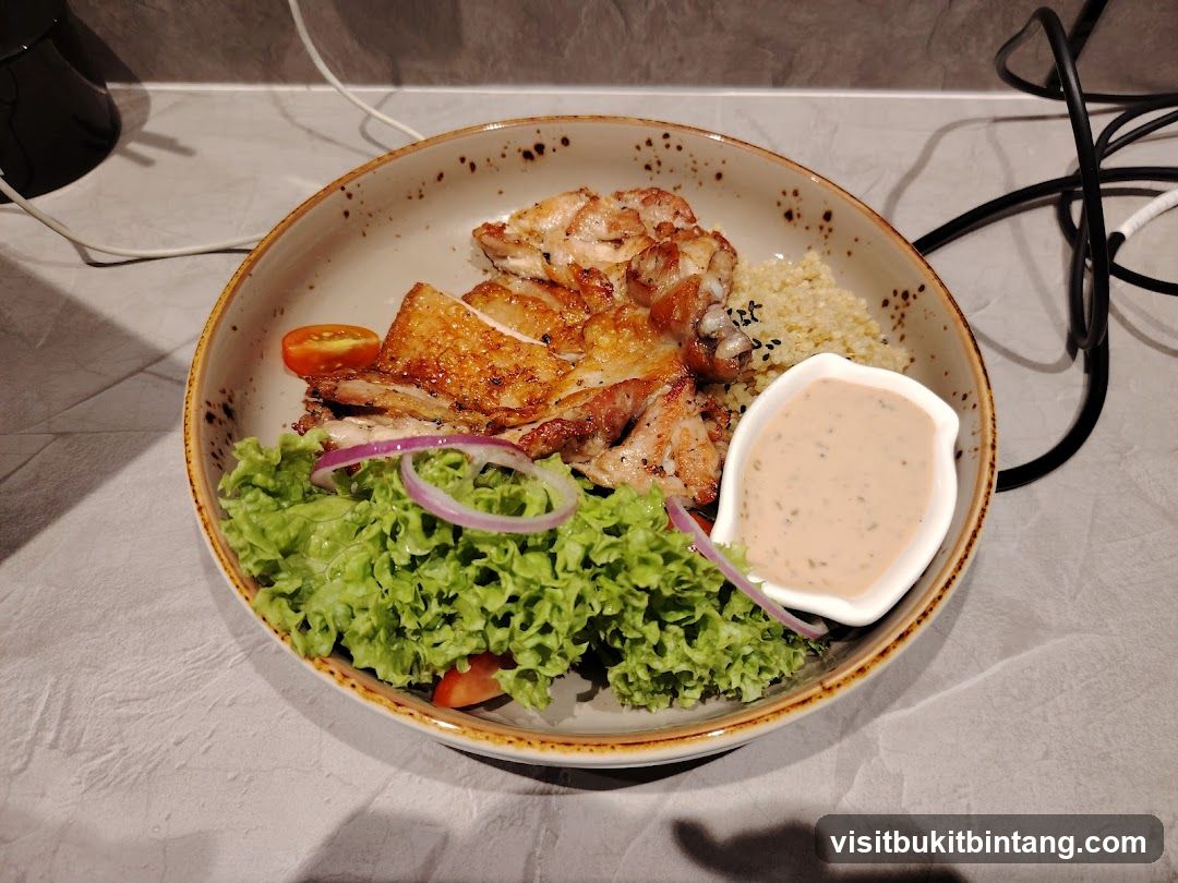Grilled Chicken with Quinoa and Salad