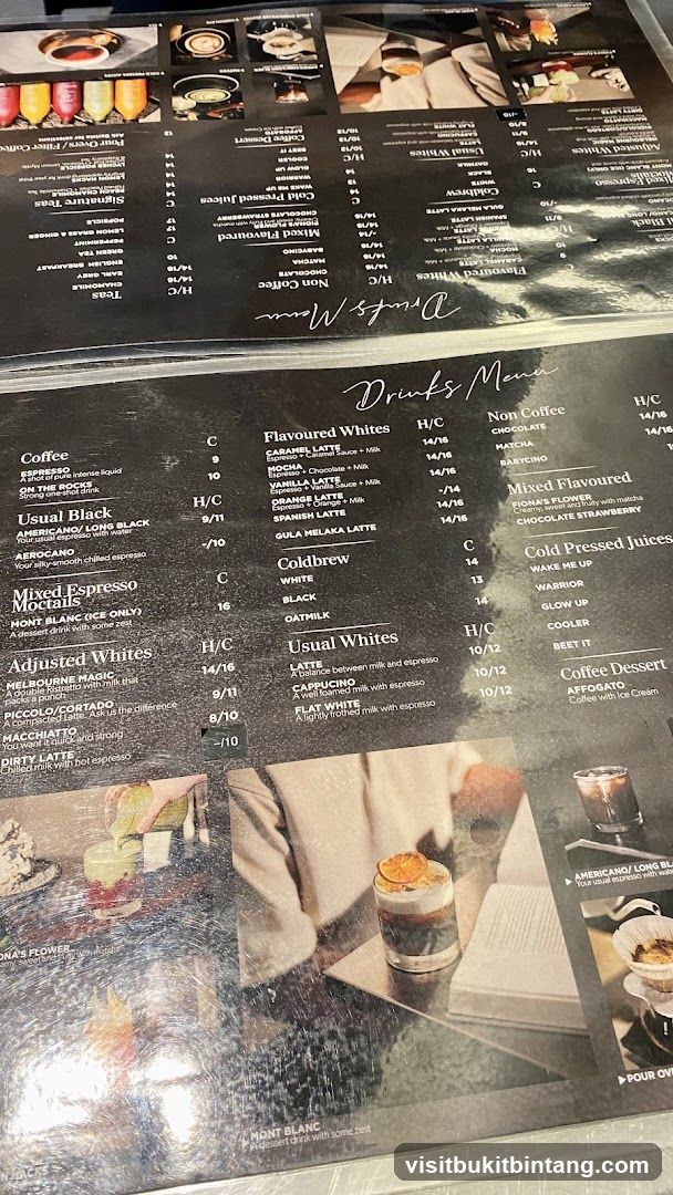 Drinks Menu