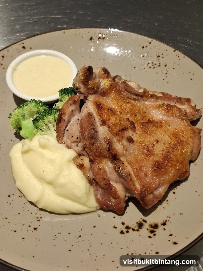 Roasted Chicken with Mashed Potatoes and Broccoli