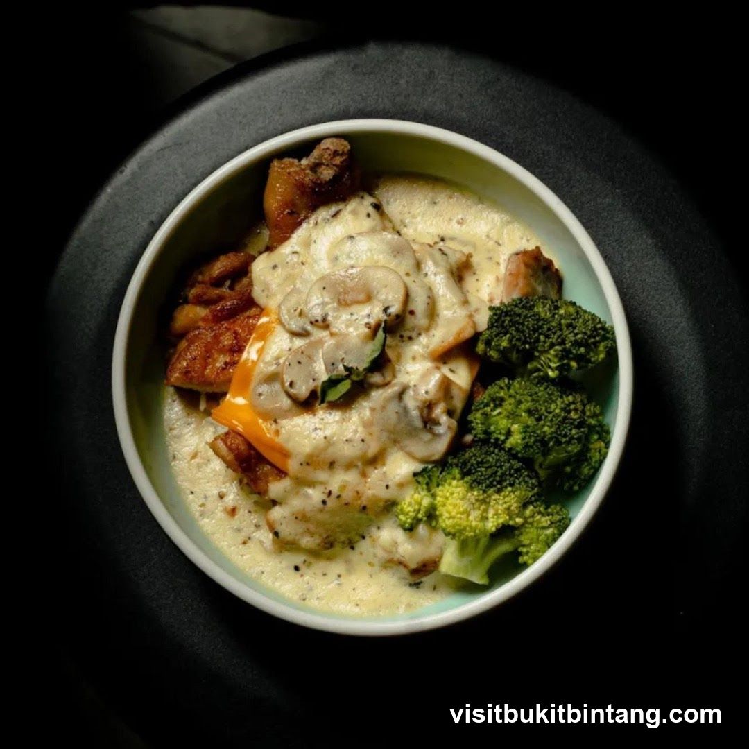 Creamy Mushroom Chicken with Broccoli