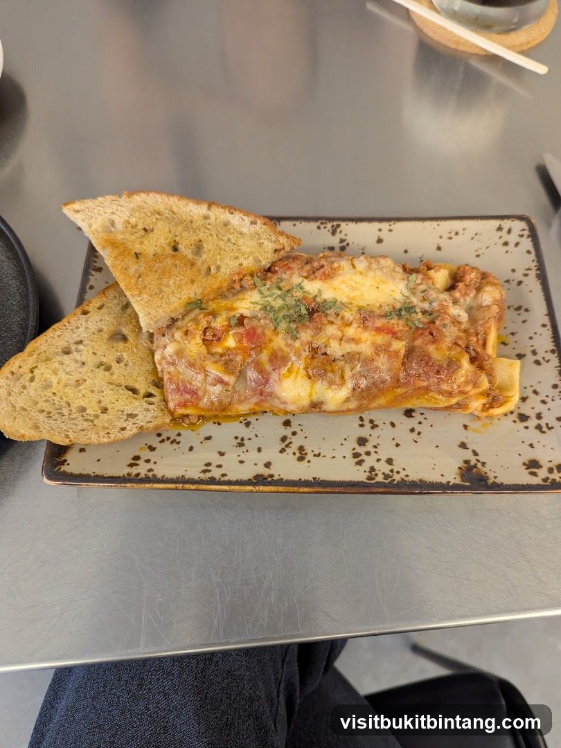 Lasagna with Toast