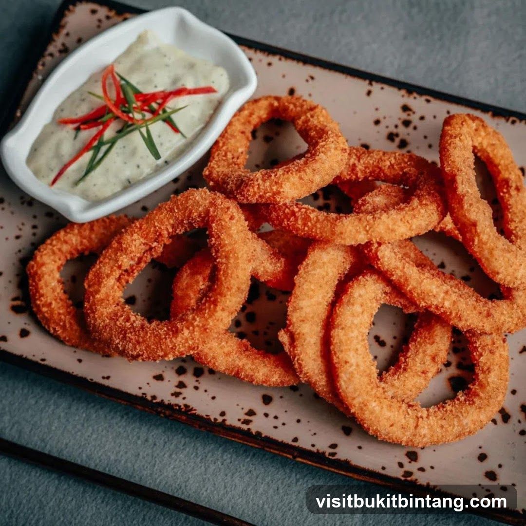 Onion Rings with Dip