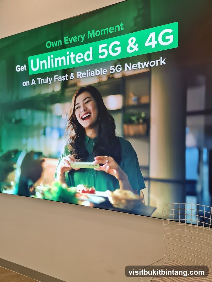 Advertisement for Unlimited 5G & 4G Network
