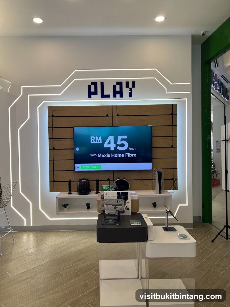 Modern electronics store display