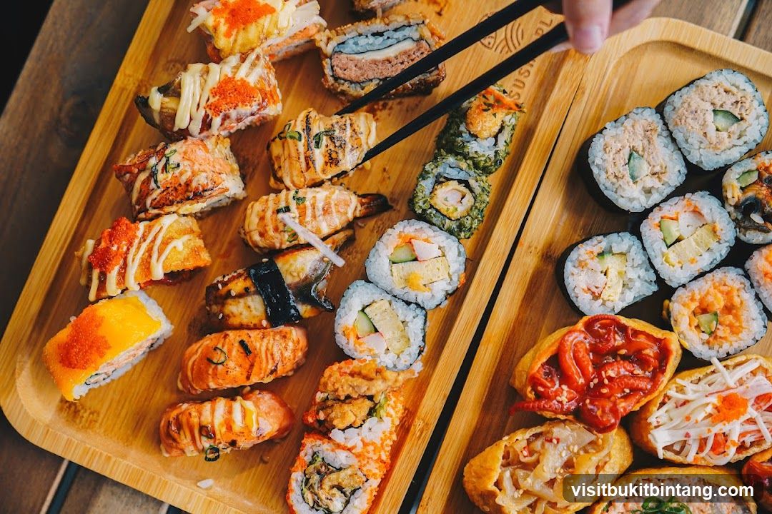 Assortment of Sushi and Inari
