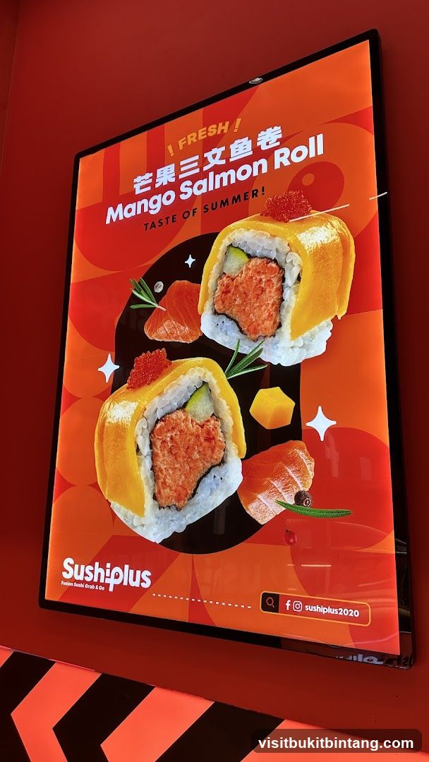 Mango Salmon Roll Advertisement