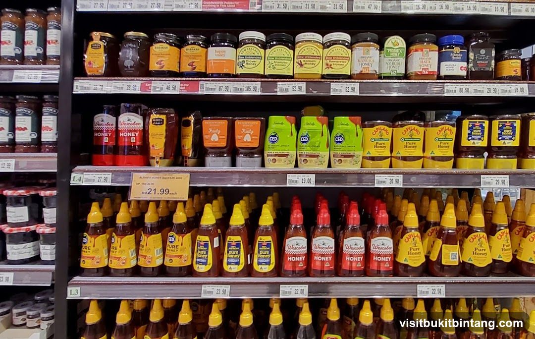 Honey Products on Shelves