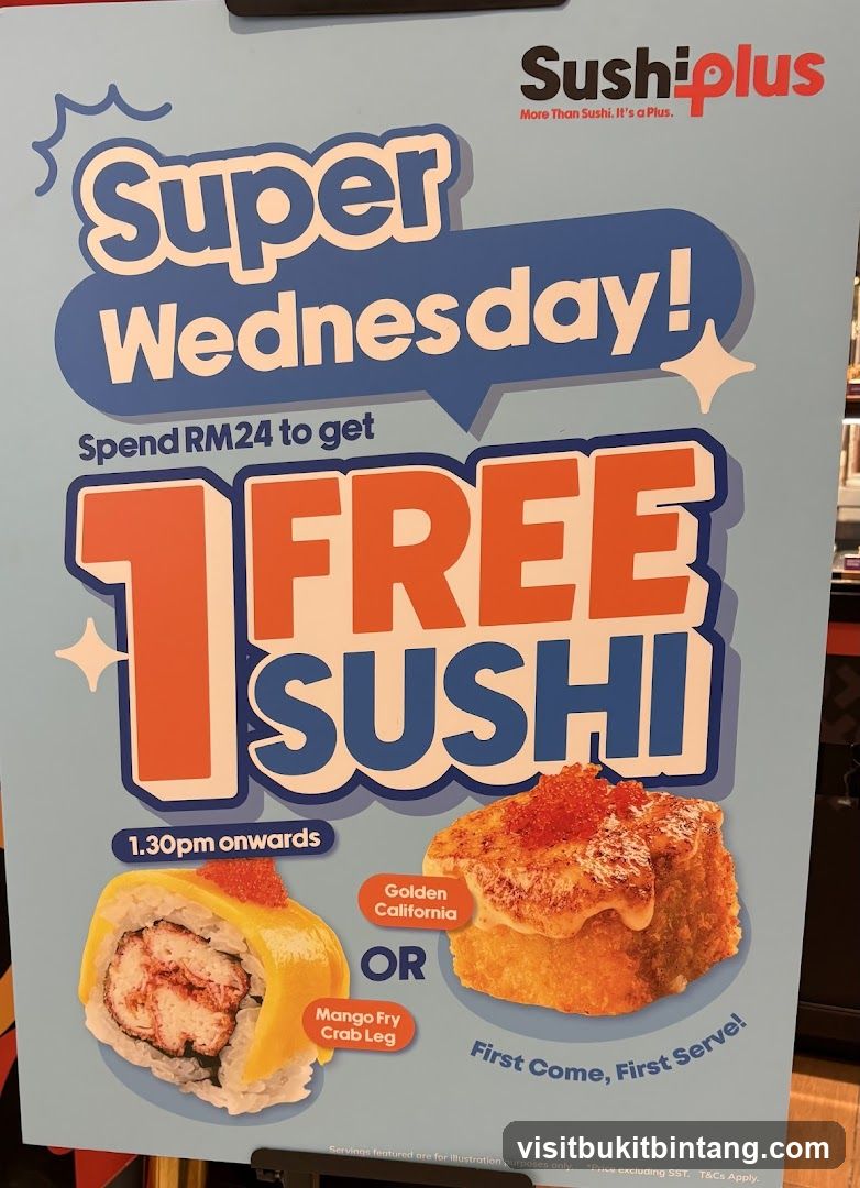 Sushi Plus Super Wednesday Promotion