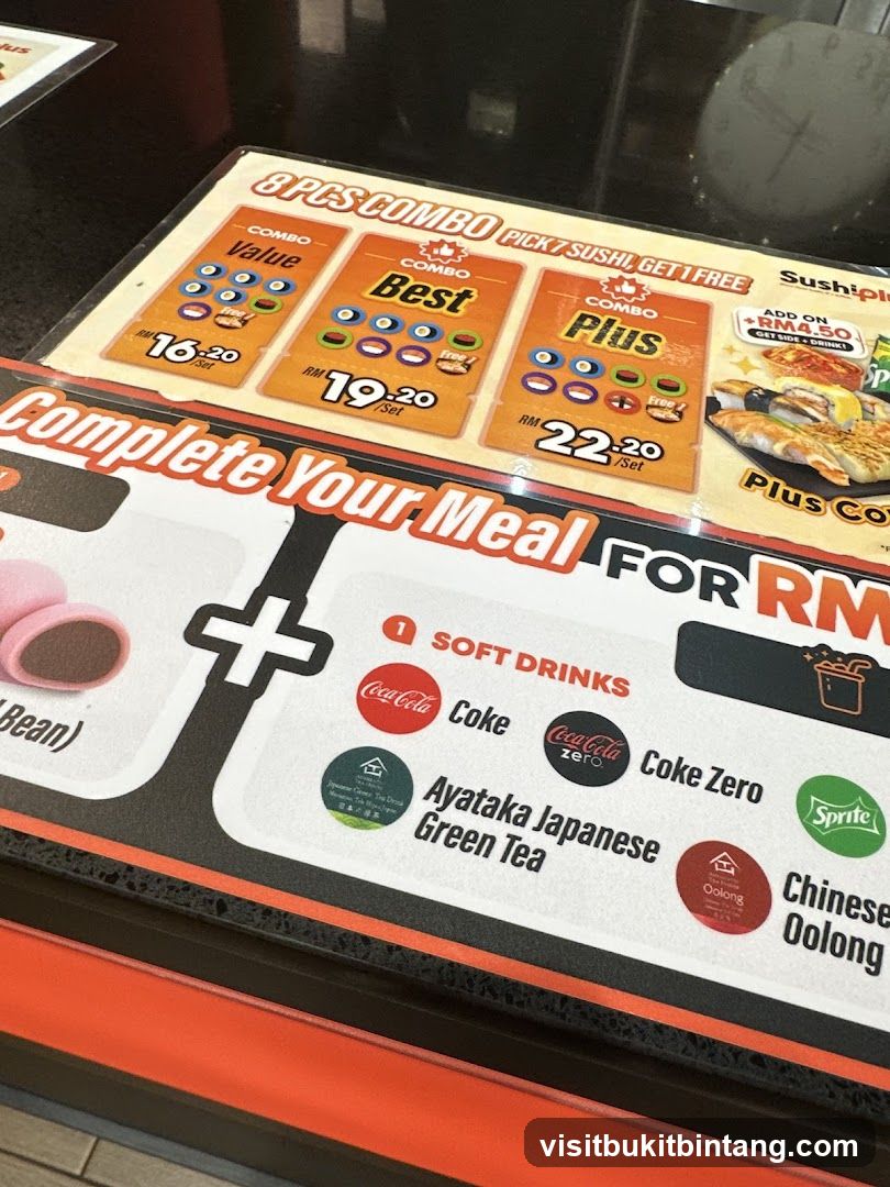 Sushi Combo Menu