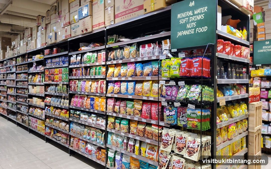 Snack Aisle in a Supermarket