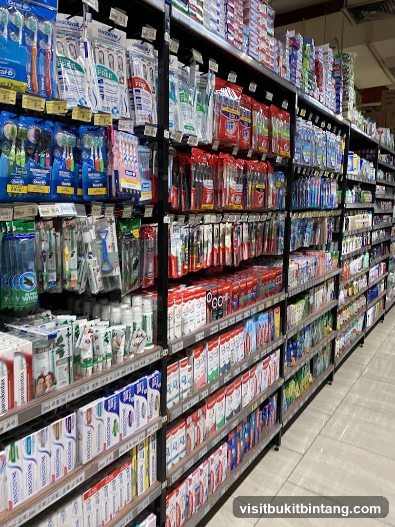 Toothpaste and Toothbrush Aisle