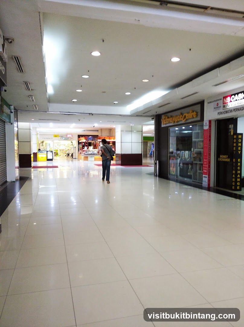 Mall Interior with Shops