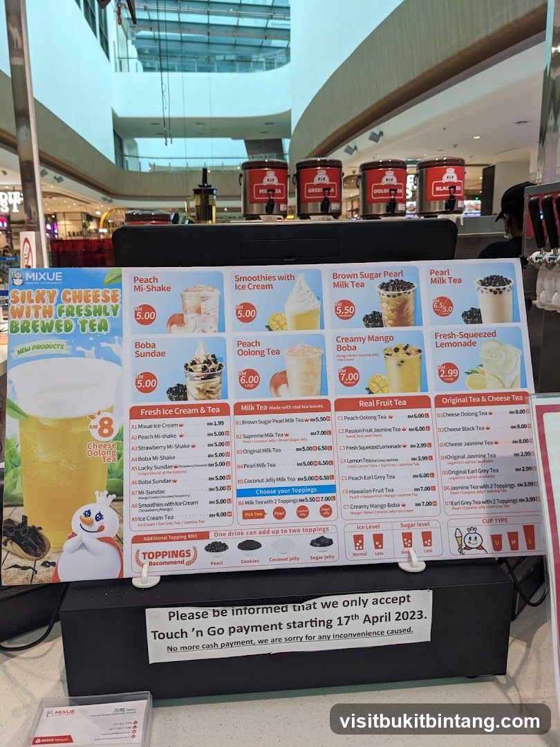 MIXUE Menu