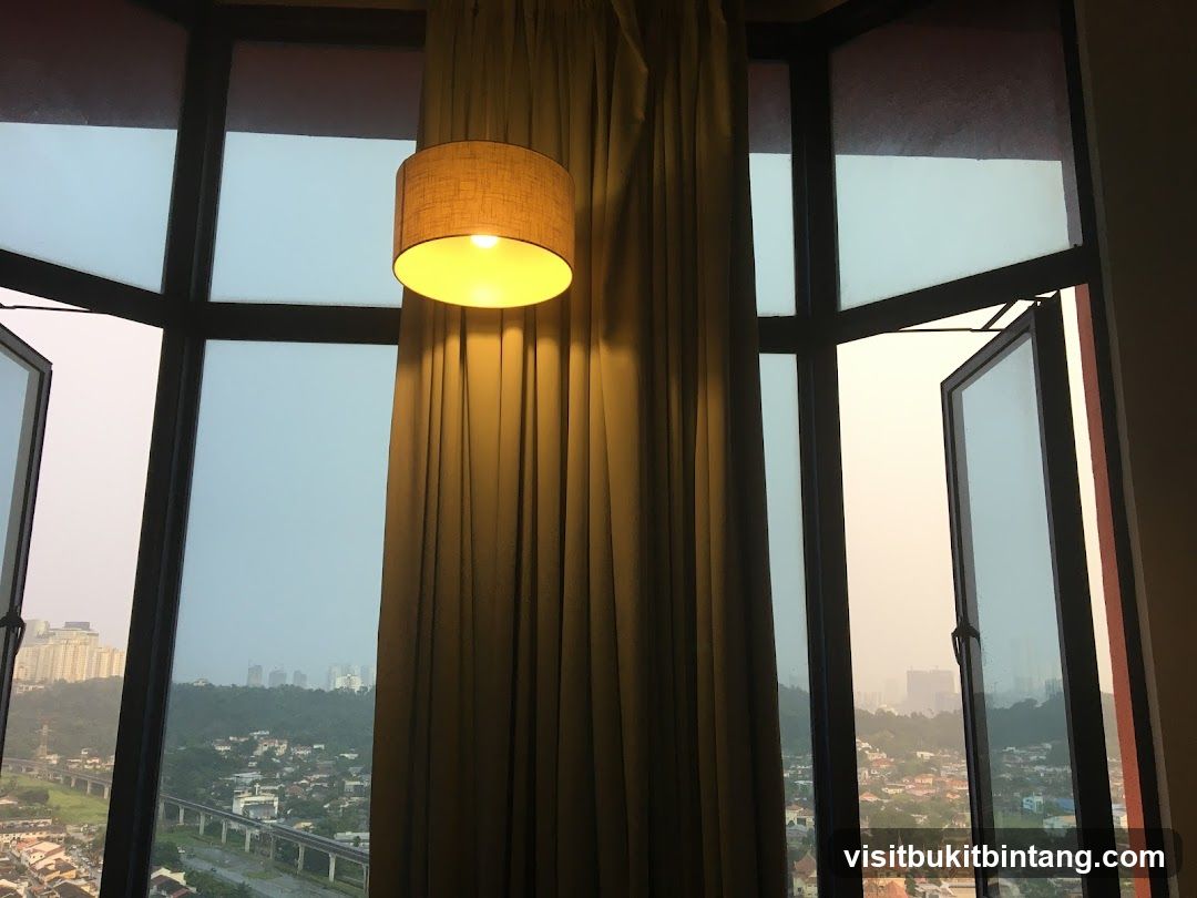 Interior View with Cityscape
