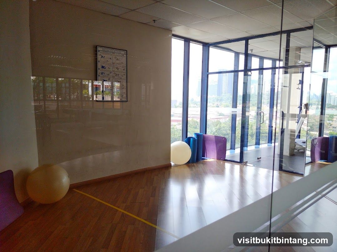 Gym Interior with Exercise Equipment